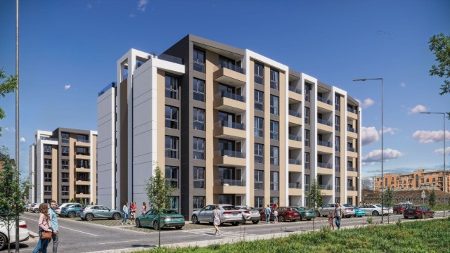 Zweizimmerwohnung in neuer Wohnanlage im Bau in Ravda